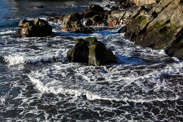 Atlantic ocean wild coast, Tenerife, Canary islands, Spain