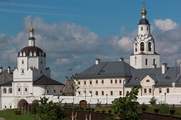 white monastery on the island