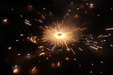 fireworks on diwali celebration