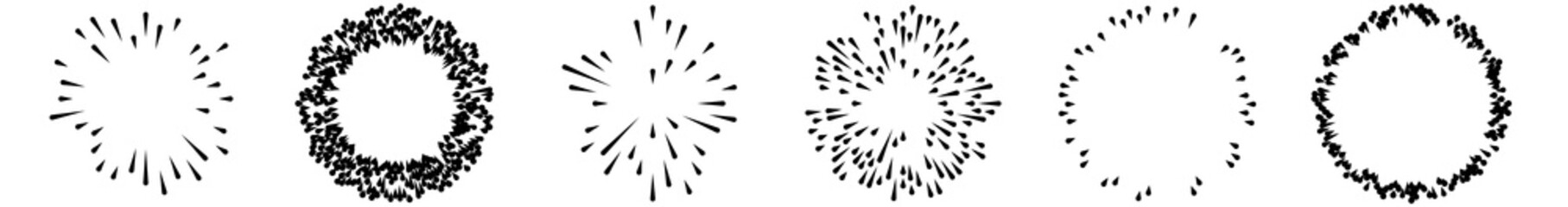 Radial, radiating lines, stripes abstract element for explosion, burst, spread theme