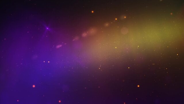Abstract space music background with beaming stars. 3D Illustration, 3D rendering