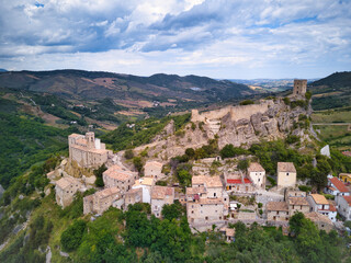 Fototapeta na wymiar View of Roccascalegna, Chieti, Abruzzo, Italy