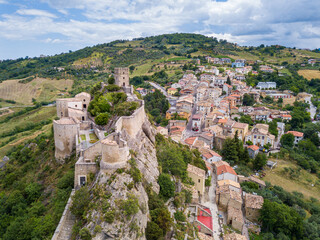 View of Roccascalegna, Chieti, Abruzzo, Italy