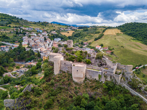 View of Roccascalegna, Chieti, Abruzzo, Italy