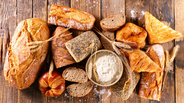 collection of bread and pastry