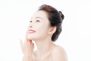 Fototapeta premium Portrait Of Beautiful Woman in Studio