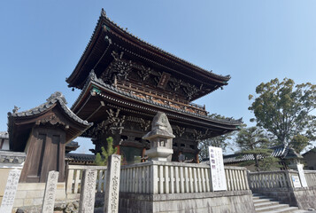 Obraz premium 清凉寺 仁王門 京都市嵯峨