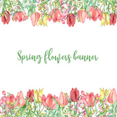 Spring flower template