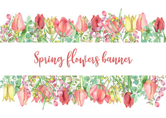 Spring flower template