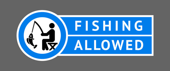 Sticker Fishing allowed