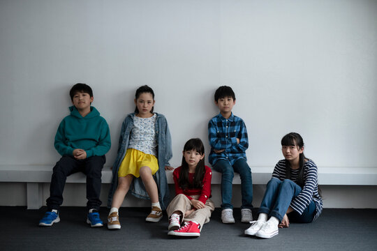 Children Staring Seriously