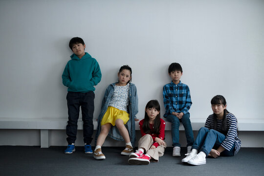 Children Staring Seriously