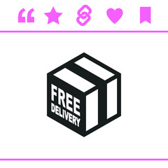 Simple black vector icon on white background