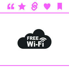 Simple black vector icon on white background