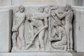 karl lueger monument in vienna (austria)