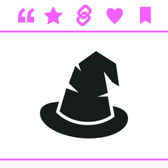 Simple black vector icon on white background