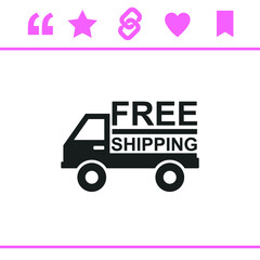 Simple black vector icon on white background