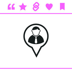 Simple black vector icon on white background