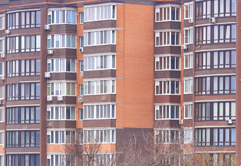 fragment of a modern house in Ukraine