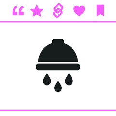 Simple black vector icon on white background