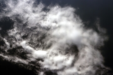 black and white smoke clouds