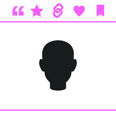 Simple black vector icon on white background