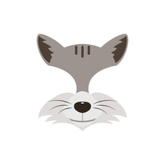 Raccoon mask, be a guest raccoon. Vector illustration