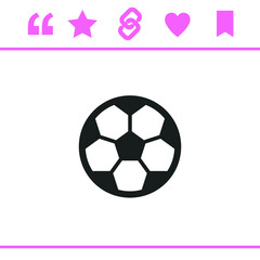 Obraz premium Simple black vector icon on white background