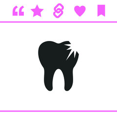 Simple black vector icon on white background