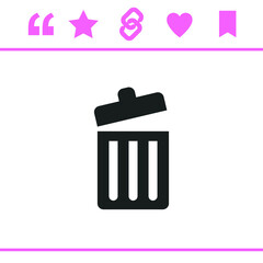 Simple black vector icon on white background