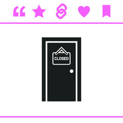 Simple black vector icon on white background