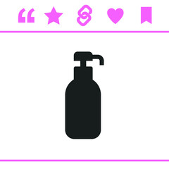 Simple black vector icon on white background