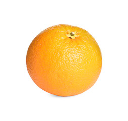 Delicious ripe orange isolated on white. Exotic fruit