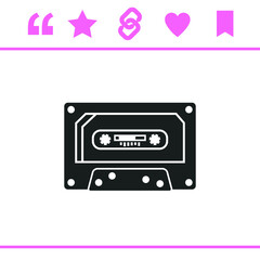 Simple black vector icon on white background