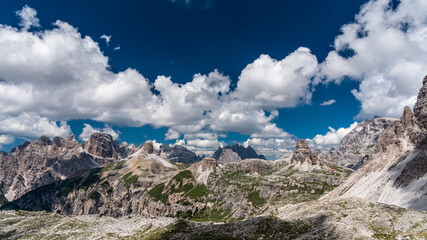 Immersion in the nature of the Tre Cime di Lavaredo. Dolomites