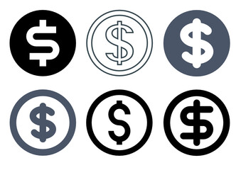 US Dollar Icons and Symbols