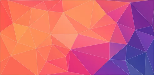 Fototapeten Flat triangle vintage color geometric banner for your design © igor_shmel