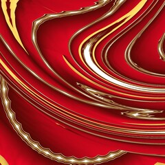 red yellow gold luxury color abstract fluid pattern background. illustration of flowing paint in bright colors