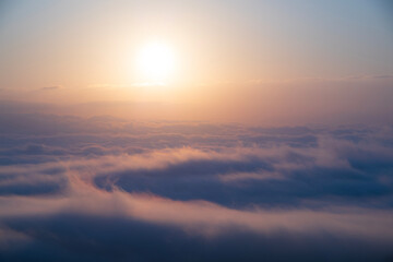秋の名寄市瑞穂パーキングから見た雲海
