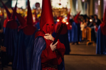 Nazarene in the Procession at Holy Christian Week in Spain
