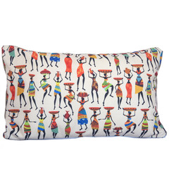 Throw pillow isolated on white background with clipping path