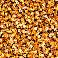 Gold bokeh. Seamless abstract backdrop. Holiday background.