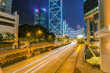 Hong Kong's busy city highway