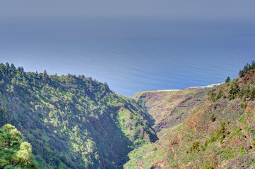 Fototapeta na wymiar La Palma island coastline, HDR Image