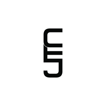 cej letter original monogram logo design