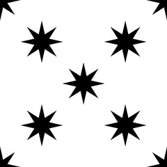Obraz premium Repeatable, seamless star, star shape pattern, background