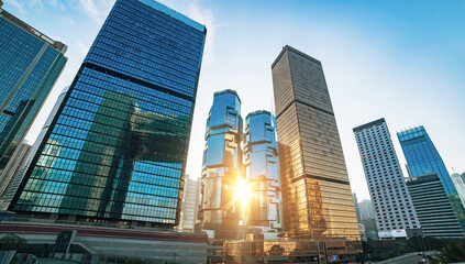 Fototapeta premium Financial District, city center, flourishing, China