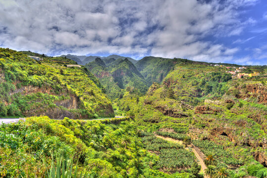 Volcanic landscape on La Palma, HDR Image
