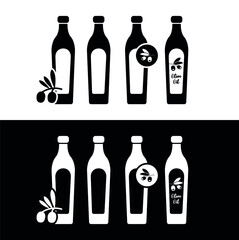 Vector image. Olive oil icon.