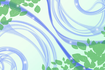 葉っぱが生い茂る、春のさわやかな背景テクスチャ